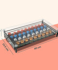 Dispenser Capsule Vetro e Metallo per Caffè Nespresso da 40 Posti Design Moderno
