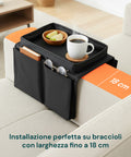 Organizer da Divano con Scomparto Rigido – Porta Telecomandi e Accessori