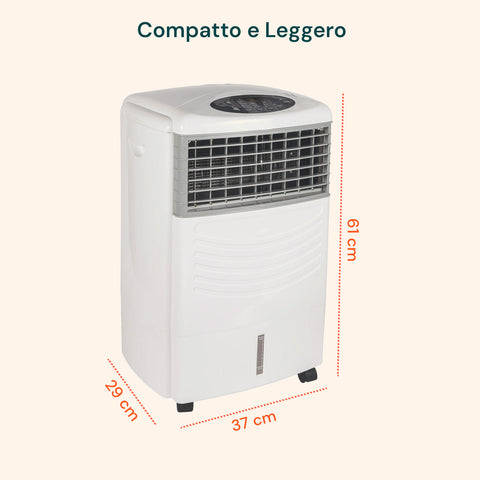 Raffrescatore Aria 3in1 11 Litri Con Umidificatore, Purificatore E Timer