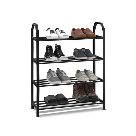 Porte-chaussures en plastique renforcé – Meuble à chaussures compact et résistant à 4 niveaux