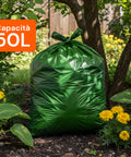 Sacchi Per la Spazzatura Con Manico A Cravatta Set da 10 50l