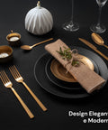 Posate Sibilla – Set da 16 in Acciaio Inox Oro Lucido Elegante