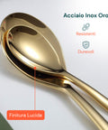 Posate Sibilla – Set da 16 in Acciaio Inox Oro Lucido Elegante