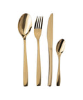 Posate Sibilla – Set da 16 in Acciaio Inox Oro Lucido Elegante