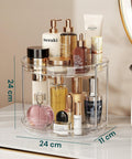 Set 2 Organizer Rotanti 360° Impermeabili 2 Livelli per Cosmetici e Bagno