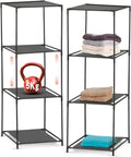 Avilia-Scaffali Modulari 3 Ripiani in Stoffa-Set 2 Pezzi Altezza Regolabile 98x34x34cm Ean 8056819050196