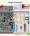 Set Organizer da Cassetti Multiuso 25 Pezzi – Trasparenti e Facili da Pulire