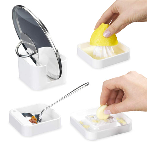 Ensemble de cuisine 4 en 1 pour aliments blanc