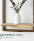 Set 4 Mensole a Muro in Legno Diverse Misure – Design Moderno e Resistente