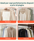 Set 50 Grucce Appendiabiti in Velluto Rosa Antiscivolo con Gancio Girevole