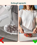 Coperchi Silicone Estensibili – Set 6 Misure da 6 a 19,6 cm Riutilizzabili BPA Free