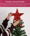 Kit Addobbi di Natale Rosso – 102 Pezzi con Stella e Ornamenti Vari