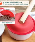 Sgranatore di Melograno con Coperchio, Griglia Antischizzo e Ciotola