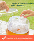 Dispenser Refrigerante 4L per Bevande con Rubinetto Antigoccia per Uso Esterno e Interno.