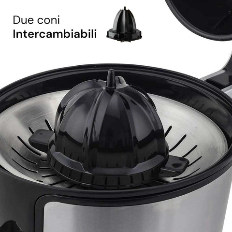 Spremiagrumi Elettrico In Acciaio 85w Nero