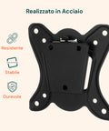 Supporto a Muro per TV LED/LCD/Plasma da 13” a 32” Nero – Portata Max 15Kg