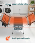 Stendino Elettrico Magic Dry XL – 18 Barre e Struttura in Alluminio
