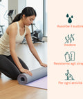 Tappetino Yoga e Pilates Antiscivolo – TPE con Tracolla