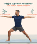 Tappetino Yoga e Pilates Antiscivolo – TPE con Tracolla