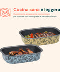 Teglia AirFry Antiaderente Senza PFOA per Friggitrice ad Aria e Forno