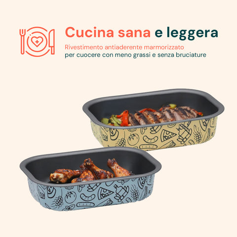 Teglia AirFry Antiaderente Senza PFOA per Friggitrice ad Aria e Forno