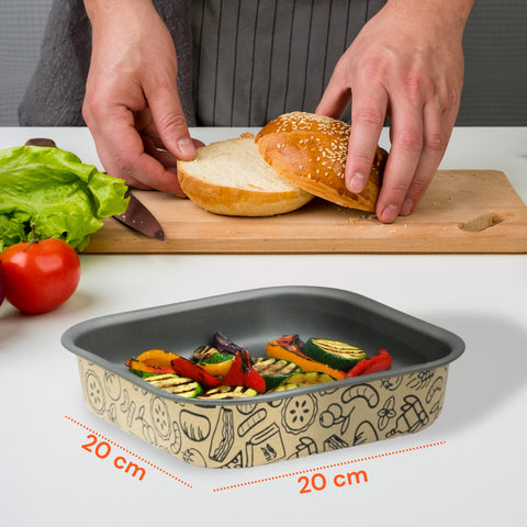 Teglia AirFry Antiaderente Senza PFOA per Friggitrice ad Aria e Forno