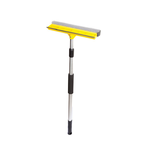 Raclette Vitre 24 cm avec Manche Extensible – Lave-vitre en PP et Aluminium 79–120 cm
