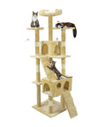 Tiragraffi per Gatti 170 cm con Cuccia, Griglie e Accessori Montaggio