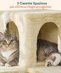 Tiragraffi per Gatti 170 cm con Cuccia, Griglie e Accessori Montaggio