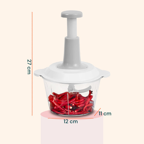 Tritatutto per Verdure Quttin 18x1 x22 cm Portatile Ideale per Carne e Verdure