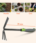 Zappetta/Rastrello Da Giardino In Acciaio 31cm