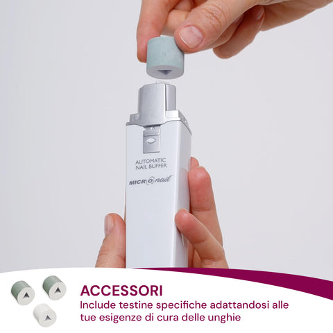 Accessori e testine di ricambio per lucida unghie MicroNail, testine specifiche intercambiabili per diverse esigenze di cura