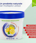Confezione acido citrico anidro puro 500g Smapiu, anticalcare disincrostante ammorbidente naturale made in Italy