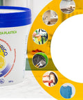 Confezione acido citrico 500g con esempi di utilizzo: anticalcare, disincrostante, ammorbidente e brillantante naturale
