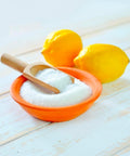 Acido citrico anidro puro 500g con limoni freschi, prodotto naturale per pulizia casa e cosmetici fai da te