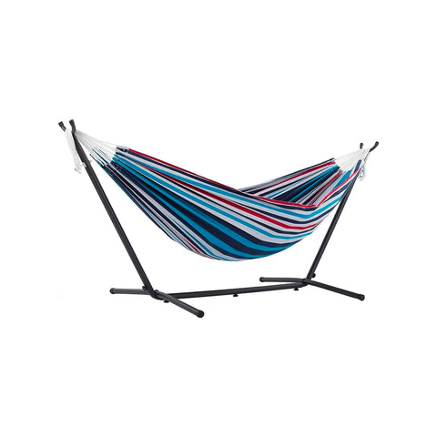Amaca Galapagos Blu Shades con Struttura in Metallo e Tessuto in Cotone per Esterni Ean-8050030810157
