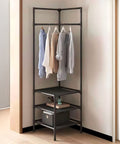 Avilia Appendiabiti Angolare con 3 Ripiani Salvaspazio Design Moderno da Terra 180x45x45cm Ean 8056819052633