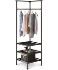 Avilia Appendiabiti Angolare con 3 Ripiani Salvaspazio Design Moderno da Terra 180x45x45cm Ean 8056819052633