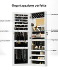 Avilia Armadietto Portagioie con Specchio da Parete o Porta Serratura e Chiave Organizer Design Salvaspazio 110 cm Ean 8056819050660