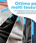Asciugabiancheria ottimo per molti tessuti: viscosa, poliestere, seta, lino, cotone e jeans, adatto all'abbigliamento