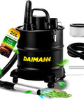 Daimann Aspiracenere 20L 800W con Filtro HEPA Lavabile, Ruote Piroettanti, Stufa Barbeque Camino e Tubo Flessibile in Acciaio Ignifugo Ean-8056590070093