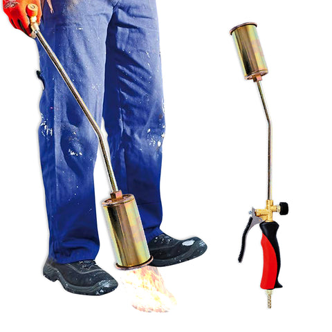 Chalumeau à gaz 60cm avec brûleur ø45mm et levier rapide pour usage professionnel