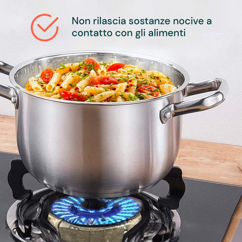 Avilia Batteria Pentole Completa Diana 12 Pezzi in Acciaio Inox Design Moderno Compatibile Induzione e Gas Elettrico Ean-8056897151778