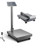 Bilancia elettronica Daimann 300kg richiudibile con triplo display LCD, tastiera numerica e batteria ricaricabile per uso professionale