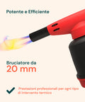 Saldatore a Gas Hellfire con Triplo Brevetto e Accensione Piezo