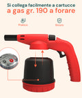 Saldatore a Gas Hellfire con Triplo Brevetto e Accensione Piezo