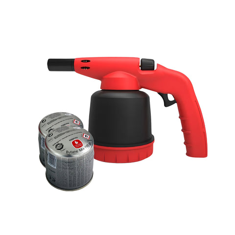Fer à souder à gaz Hellfire avec piézo et 2 cartouches de 190 g incluses