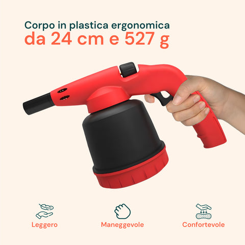 Saldatore a Gas Hellfire con Triplo Brevetto e Accensione Piezo