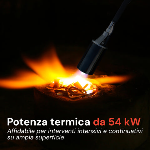 Kit Cannello Alta Portata 54kw con Tubo da 10m e Accensione Automatica