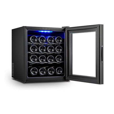 Cantinetta Vino Refrigerata Silenziosa con Display Led Touch e Mensole Cromate